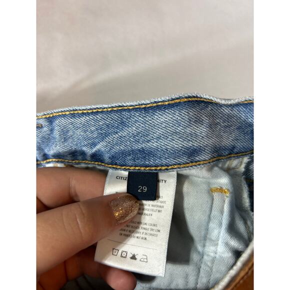 Citizens of Humanity Jeans 29 Charlotte Premium Vintage Button Fly Distressed - Picture 16 of 16